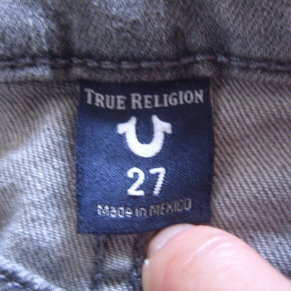 Like New Excellent Condition True Religion Women Jeans sz 27 Made in Mexico - Picture 4 of 4